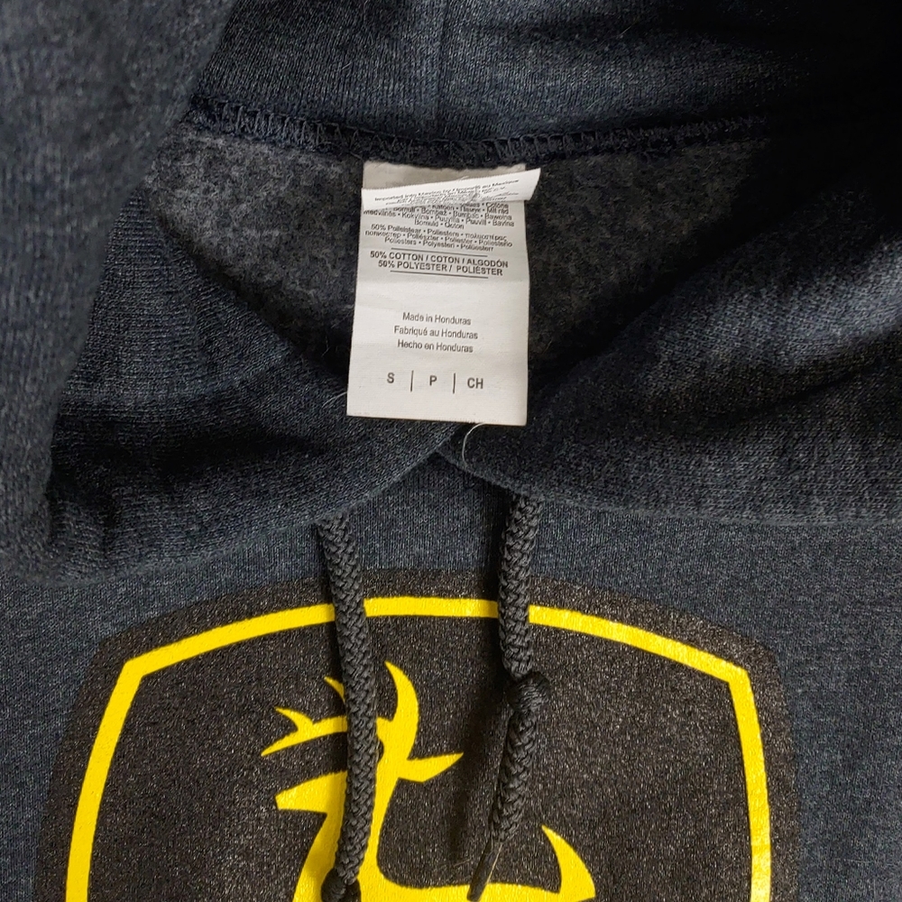 Gildan Wmns SP Gray John Deere Hoodie - Picture 4 of 6